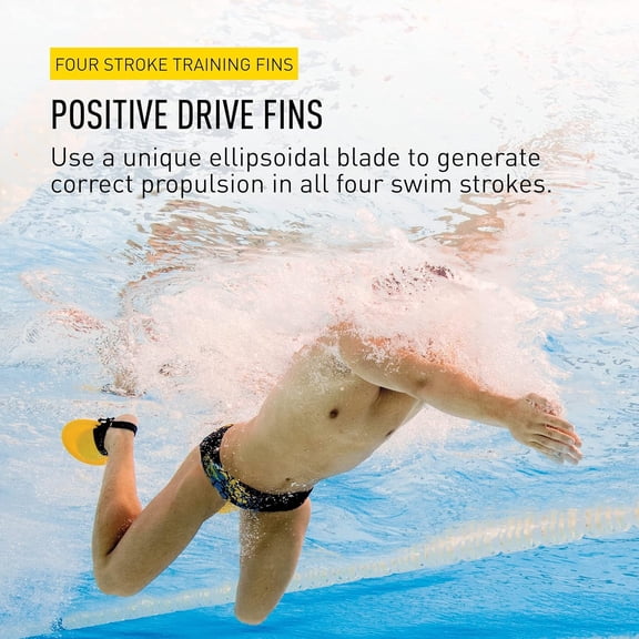Positive Drive Swim Fins - Yellow