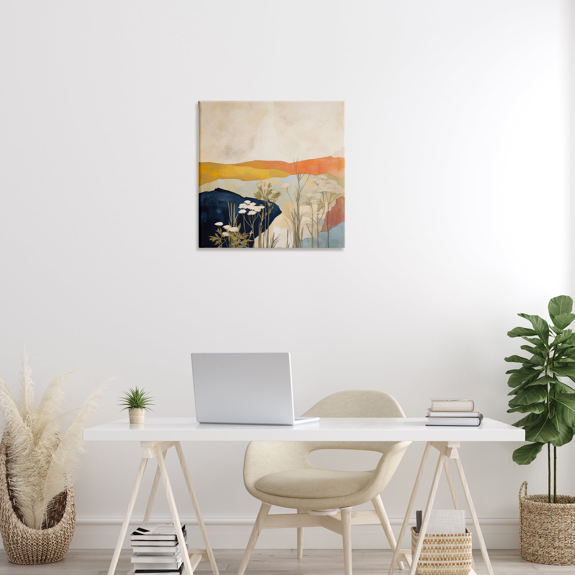 Stupell Industries Complex Desert Layers Landscape & Nature Painting Wrapped Canvas Art Print Wall Art, 24 x 24