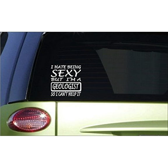 Sexy Geologist 6" sticker *G124* rocks fossils dinosaur soil erosion cave