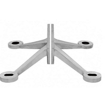 

CRL FMR4BS Brushed Stainless Regular Duty Spider Fitting 4 Arm V Fin Mount Frame