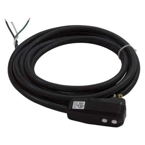DyGTyX in-Line GFCI, 15A, 115v, SPST, 15 Foot Cord, (B/W/with G)