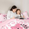 thumbnail image 5 of Erosebridal Pink Leopard Letter S Initial Lettering 7 Pieces Bedding Comforter Set For Girls Kids,Lovely Bow Tie Full Bedding Set,Pink Reversible, 5 of 7