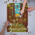 thumbnail image 3 of Muir Woods National Monument, California, The Mountains are Calling, Geometric Press (1000 Piece Puzzle, Size 19x27, Challenging Jigsaw Puzzle for Adults and Family, Made in USA), 3 of 4