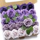 thumbnail image 1 of Rosas artificiales con degradado de rosas polvorientas, 25 unidades con tallos para centros de mesa de ramos de boda DIY (degradado morado), 1 of 5