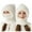 White, variant on 3 in 1 Beanie Hat for Women, 3-in-1 Knitted Beanie Hat, Mask Set Hooded Piece Windproof Warm Snow Cap