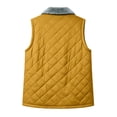 thumbnail image 6 of Womens Collared Vest Quilted Zip Front Fleece Lined Collar Regular Fit Fall Winter Vest, 6 of 7