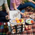 thumbnail image 5 of FORMRS Insulated Cooler Bag 24 Cans Capacity Soft Leakproof Lunch Box with Side Pockets, Autumn Day Pattern, 5 of 7