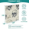 thumbnail image 5 of Skulls 3 Ring Binders 1.5 inch Hardcover File Folders with Interior Pockets A4 Size Organizer for School Office Hospital, 5 of 8