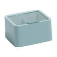 thumbnail image 1 of Caja de almacenamiento de almohadillas de algodón, organizador de escritorio, cubierta transparente a prueba de polvo, bote de regalos para encimera, viaje, hogar, bolas de algodón, Azul jinwen Estuche de almacenamiento de algodón, 1 of 8
