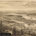 thumbnail image 2 of HISTORIX 1879 Olympia Washington Vintage Map Poster Wall Art Print, 24 x 36 Inch, 2 of 7
