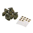 thumbnail image 4 of relayinert 10pcs Fish Skull Skulpin Bunny Streamers Green Pattern Sculpin - Fly Tying, 4 of 6