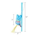 thumbnail image 6 of PEEPS® Easter Set of 2 Bunny Cat Wand with Plush Cat Toy, Blue/ Yellow, 6 of 6