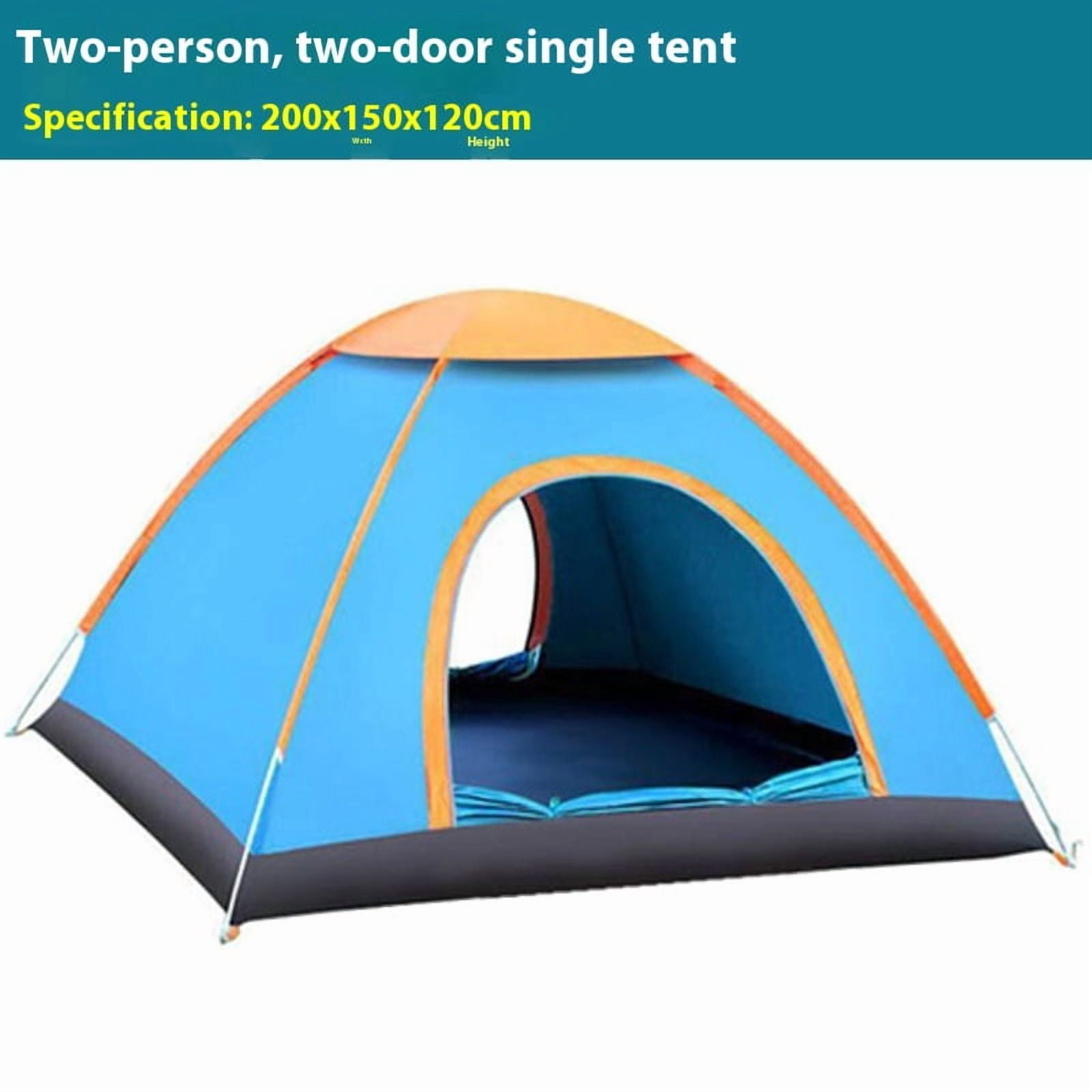 Hand Throw Two Seconds Quick Open Automatic Tent Double Person Single Door Throw Tent 1-3 Person Outdoor Camping Throw Open Automatic Tent
