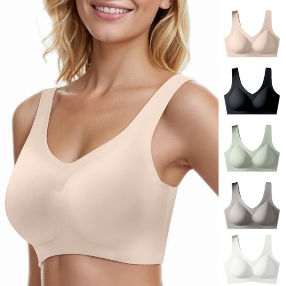 Lonomox Bras For Women No Underwire Plus Size Support Comfort Bras Everyday Bras