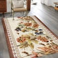 thumbnail image 3 of Vintage Floral Area Rug 3x5 Washable Rug Non Slip Elegant Pastoral Botanical Retro Art Large Area Rug Indoor Floor Carpet for Entryway Bedroom Kitchen Living Room Home Office Dining Room Nursery, 3 of 7