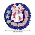 thumbnail image 3 of Coronas del 4 de julio para puerta de entrada, corona de 14.17 pulgadas para el Día de los Caídos, corona del Día de la Independencia para decoración de coronas delanteras., 3 of 5
