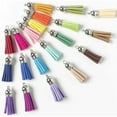 thumbnail image 4 of PEACNNG Keychain Tassel,30 Pack Key Chain Tassels with Silver Cap Colored Leather Tassels for Jewelry Making DIY, 4 of 5