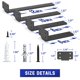 thumbnail image 4 of Soporte de estante Goovilla Heavy Duty Floating de 20 cm, paquete de 12 unidades, negro, 4 of 7