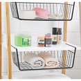 thumbnail image 3 of Stackable Under Shelf Basket, Duslogis Stackable Wire Storage Basket 2 Pack Save Space Hanging Baskets for Storage Pantry Organization, Easy to Install, Black, 3 of 5
