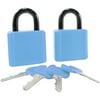 Turning Point Armored Padlocks, 2pk, Blu