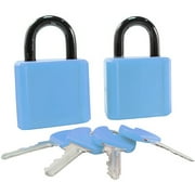 Turning Point Armored Padlocks, 2pk, Blu