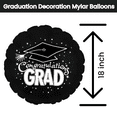 thumbnail image 4 of PMU Graduation Cap 18in Mylar Balloon Black Pkg/1, 4 of 4