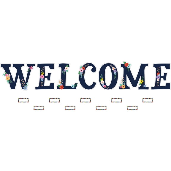 Teacher Created Resources Wildflowers Welcome Bulletin Board Set, 55 Pieces