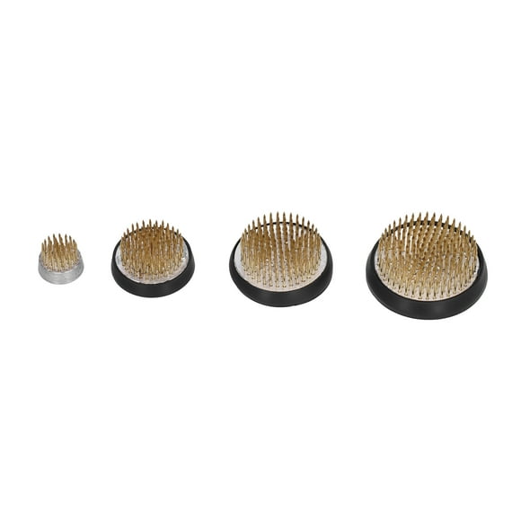 Flower Arranger Base,4Pcs Round Flower Arrangers Flower Arranging Base Flower Insert Pin Holder Solid Performance
