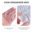 thumbnail image 2 of KAKOWELY 40Pcs Coin Holder Capsules Clear Round Plastic Coin Container with Storage Box,1.97"X1.97"X0.2", 2 of 4