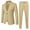 Khaki, variant on Boys Tuxedo Suit Slim Fit Formal Stylish Set 2 Pieces Outfits Blazer Jackets and Pants for Kids Prom Wedding Clothes (Grey, 10-11 Years)