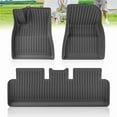 thumbnail image 3 of For 2025 Tesla Model 3 Highland Floor Mats TPE All Weather Front Rear Cargo Liner Mat, Waterproof Anti-Slip Mats, 3 of 7