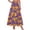 Navy, variant on Fmbrln Womens Halloween Casual A-line Maxi Skirts Halloween Print Elastic Waist Flowy Skirts with Pockets
