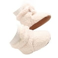 thumbnail image 4 of MEZZALL Baby Boys Girls Boots Shoes Winter Snow Bowknot Soft Sole Warm Prewalker Booties Cute Footwear, White, 0-6 Months, 4 of 4