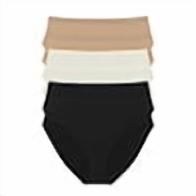 Joyspun Women's Seamless High Cut Panties, 6-Pack, Sizes XS-XXXL