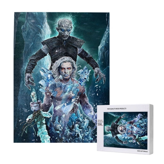 Rompecabezas de 300, 500 y 1000 piezas de Jon Snow, divertido juego familiar, juguetes educativos de madera para niños y niñas, regalo para niños adultos