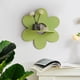 thumbnail image 5 of Estantería de pared de madera con forma de flor, estante de almacenamiento, decoración para el hogar, estante decorativo, estante artístico de pared, diseño plegable, material de madera,, 5 of 8