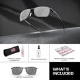 thumbnail image 3 of Oakley OO4142 Ejector Rectangle Shaped Non-Polarized Sunglasses for Men - Includes Official Eyewear Kit - Satin Black Frame with Prizm Black Lens, 3 of 6