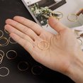 thumbnail image 4 of Unique Bargains 50 Pack 22mm Brass Hollow Circle Bezel Round Linking Rings(Gold), 4 of 4