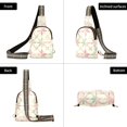 thumbnail image 7 of FORMRS Womens Crossbody Sling Bag Travel Daypack Shoulder Chest Backpack, Light Pink Geometric, 7 of 7