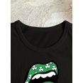 thumbnail image 2 of Women'S St. Patrick'S Day T-Shirt, Casual Crew Neck Short Sleeve Top with Applique Drawing, 95% Polyester 5% Spandex Knit Fabric, Summer Regular Length Tee Tee For Adult, Men, Women, Teen, Teenager,, 2 of 8