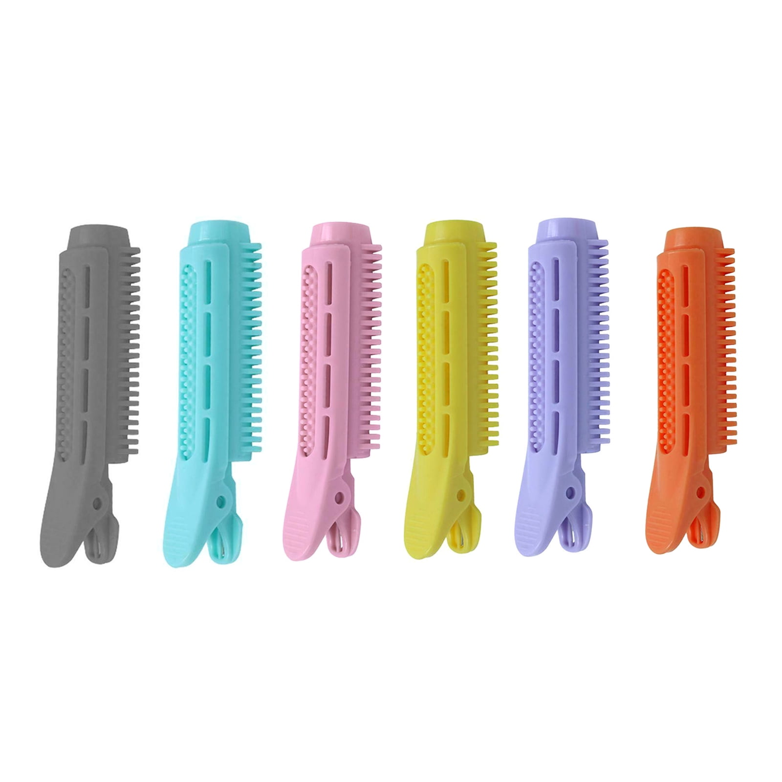 Andoer 6 Pcs Styling Curling Clip Self Grip Root Fluffy Hair Curler Clip Perm Stick Styling Curly Roller for Hair Styling
