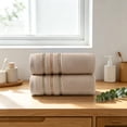 thumbnail image 3 of Jubipavy Cotton Hand Towel 29.5 x 13.7 in, Everyday Absorbent Face Towel, Soft Multi-Stripe Towel for Bathroom & Daily Use, 3 of 5