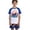 zd-Blue, variant on AWZXDE Boys Two Pcs Swim Set Camo Print Swim Shirt And Shorts For Beach Surfing Hot Spring Summer Outfit (7-12 Years) Black,9-10 Years