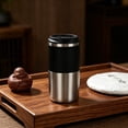 thumbnail image 4 of 550ml Stainless Steel Insulated Cup Portable Leakproof Travel Mug Double Wall Vacuum Coffee Tea Tumbler for Home Office Camping, 4 of 6