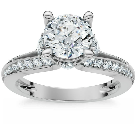 Pompeii F/VS 1.40Ct Diamond Engagement Ring 14k Gold Lab Grown (F/G,VS1-VS2)