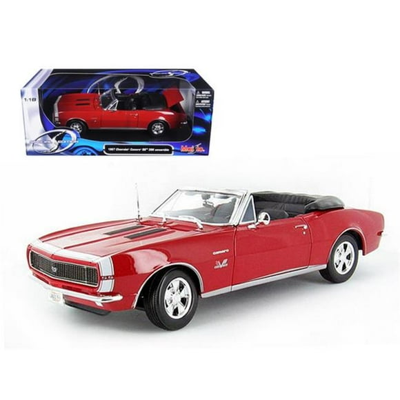 Maisto 31684r 1967 Chevrolet Camaro SS 396 Convertible Red 1-18 Diecast Model Car