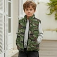 thumbnail image 2 of Uorisanigo Toddler Girls Boys Fleece Vest Fuzzy Sleeveless Full Zipper Cheetah Leopard Camouflage Jacket Warm Outwear with Pockets Fall Winter Fashion Soft Comfy Tops 2-12 Years, 2 of 7