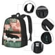 thumbnail image 2 of Balery Black Cat Pink Bathroom Mochila para hombre y mujer - Tela Oxford 600D resistente - Gran capacidad, resistente al agua, ideal para la escuela, viajes y senderismo, 2 of 6