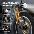 thumbnail image 5 of ACTBEST Electric Tricycle for Adults, 750W Motor 48V 15.6Ah Battery, 20" x 3.0" Fat Tire 3-Wheel Electric Bicycle, 7-Speed Step-Thru Electric Trike with Dual Suspension (Blue) with Mirror, 5 of 6