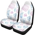 thumbnail image 2 of Juego de 2 fundas de asiento de coche ABPHQTO Yogurt Dairy Bell Bebida Botella Desayuno Mantequilla Queso Cottage Universal, 2 of 4